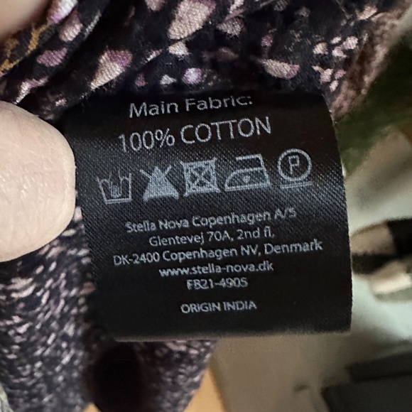 STELLA NOVA Loan Dress in Flower Bud Dark Purple Atterley In Brown - Picture 6 of 10